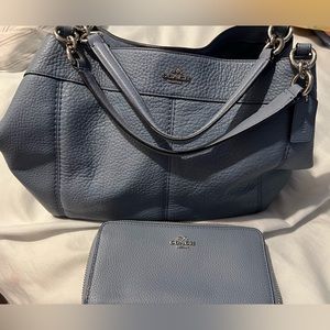 Coach purse and matching wallet